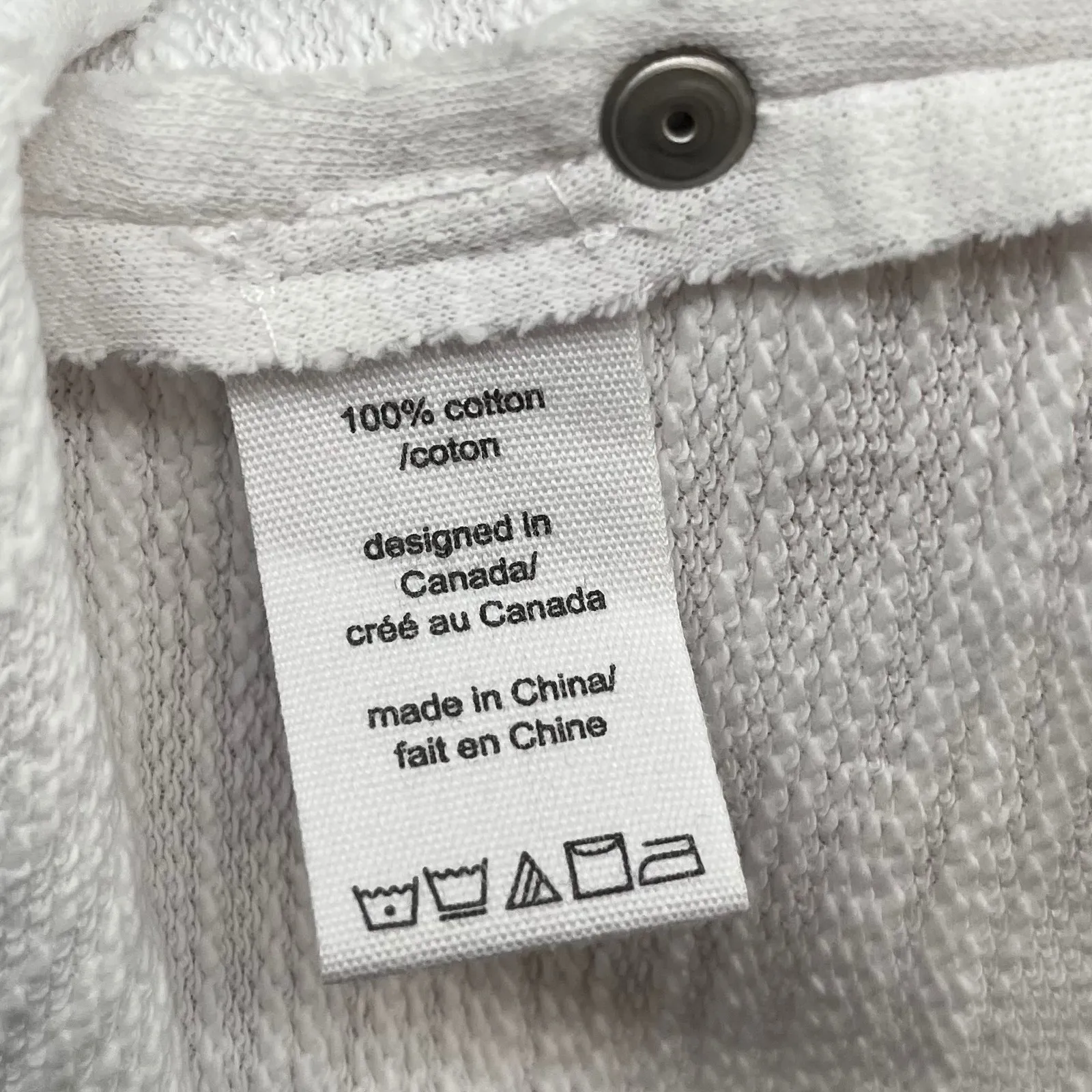 Neon Buddha White Textured Collared Button Front Jacket Neutral Women's Size S - Image 8