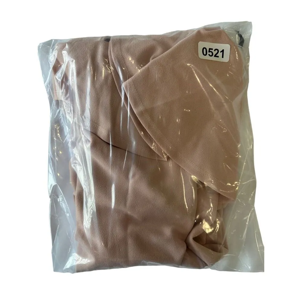 Nookie Hermosa Cold Shoulder Midi Dress Blush Pink Girly Bodycon Small - Image 10