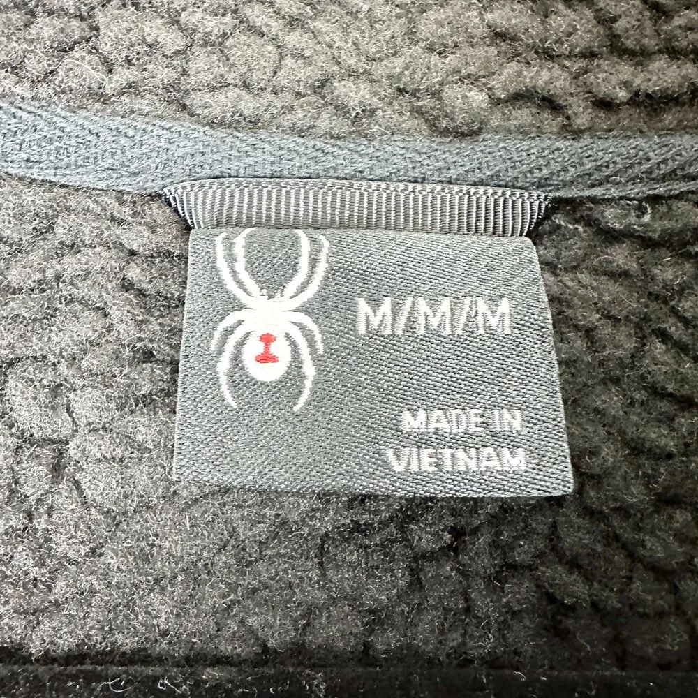 Stella Sherpa Lined Jacket Size Medium Black Midweight Full Zip - Image 11