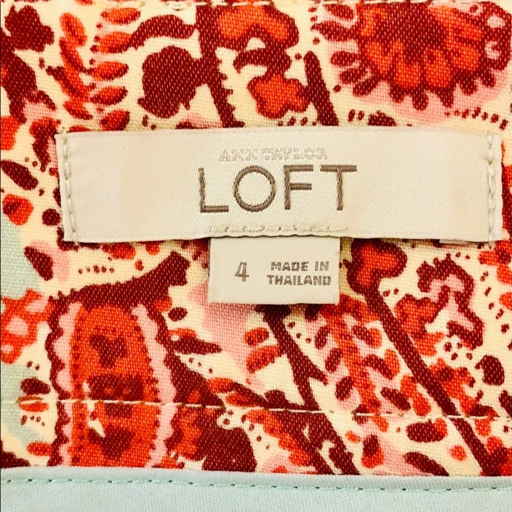 Ann Taylor LOFT paisley pencil skirt. EUC - Image 7