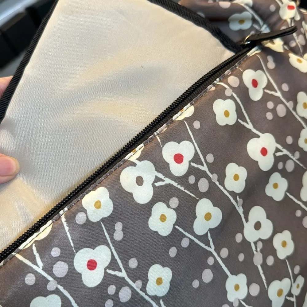 Skip Hop Brown Cherry Blossom Diaper Bag EUC #CL - Image 8