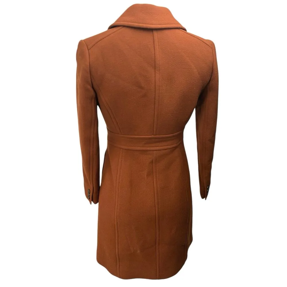 J.Crew Italian Double Cloth Brown Wool Button Down Jacket Pea Coat Over Coat 0 - Image 2