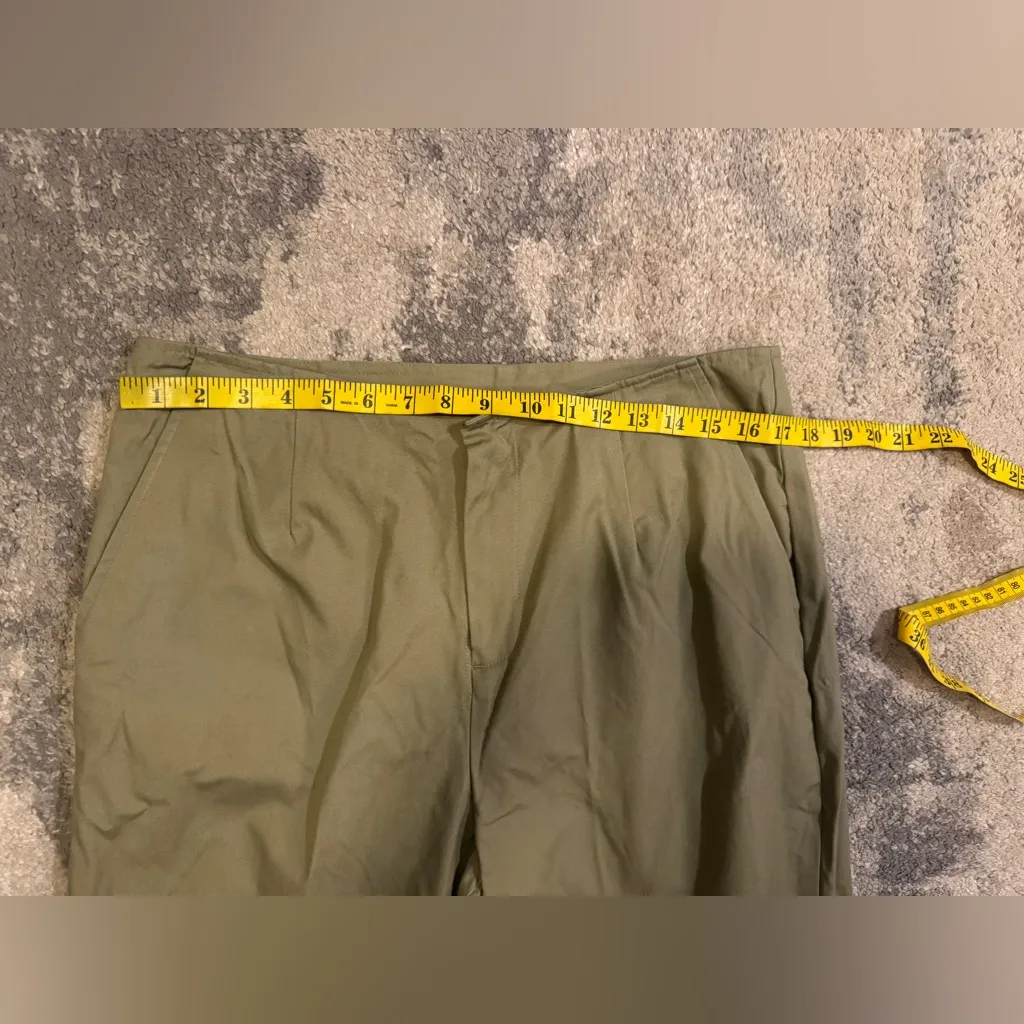 White Stag Olive Green Chinos with Floral Embroidery - Image 5