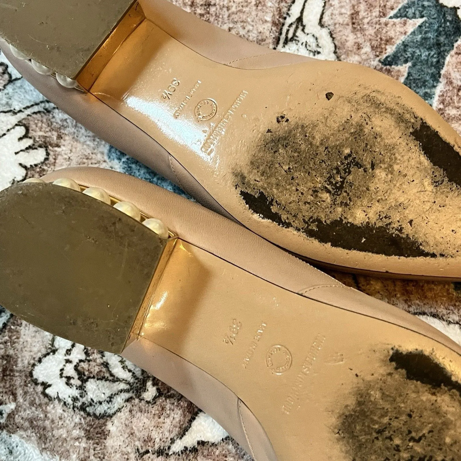 Nicholas Kirkwood Pink Casati Pearl Ballet Flats Size 39.5 - Image 7