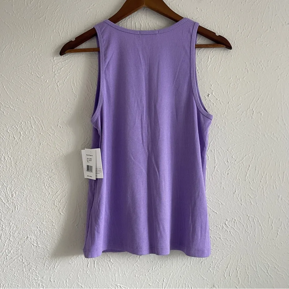 NWT  Take The Plunge V Neck
Tank Top Size Large Purple - Image 5