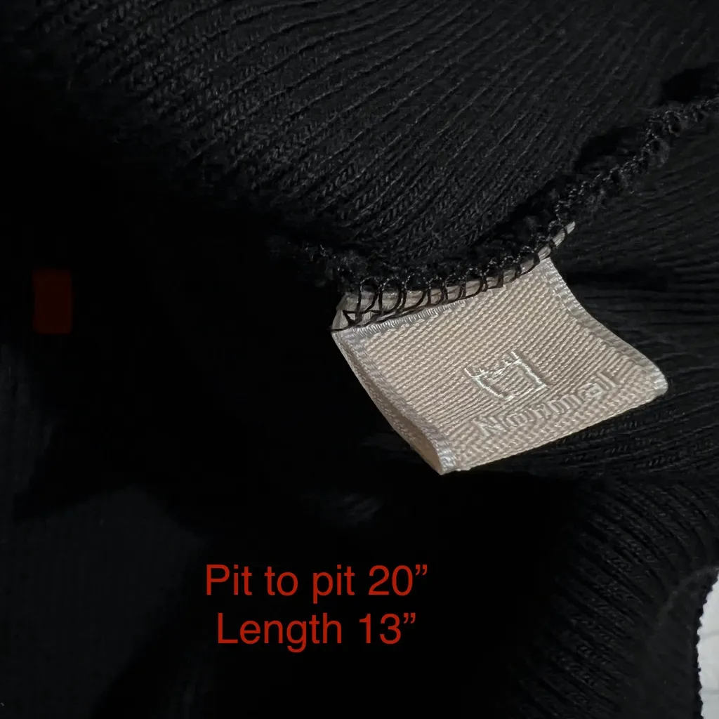 Something Boudoir Crop Top Size Large : Box 0 Black - Image 2