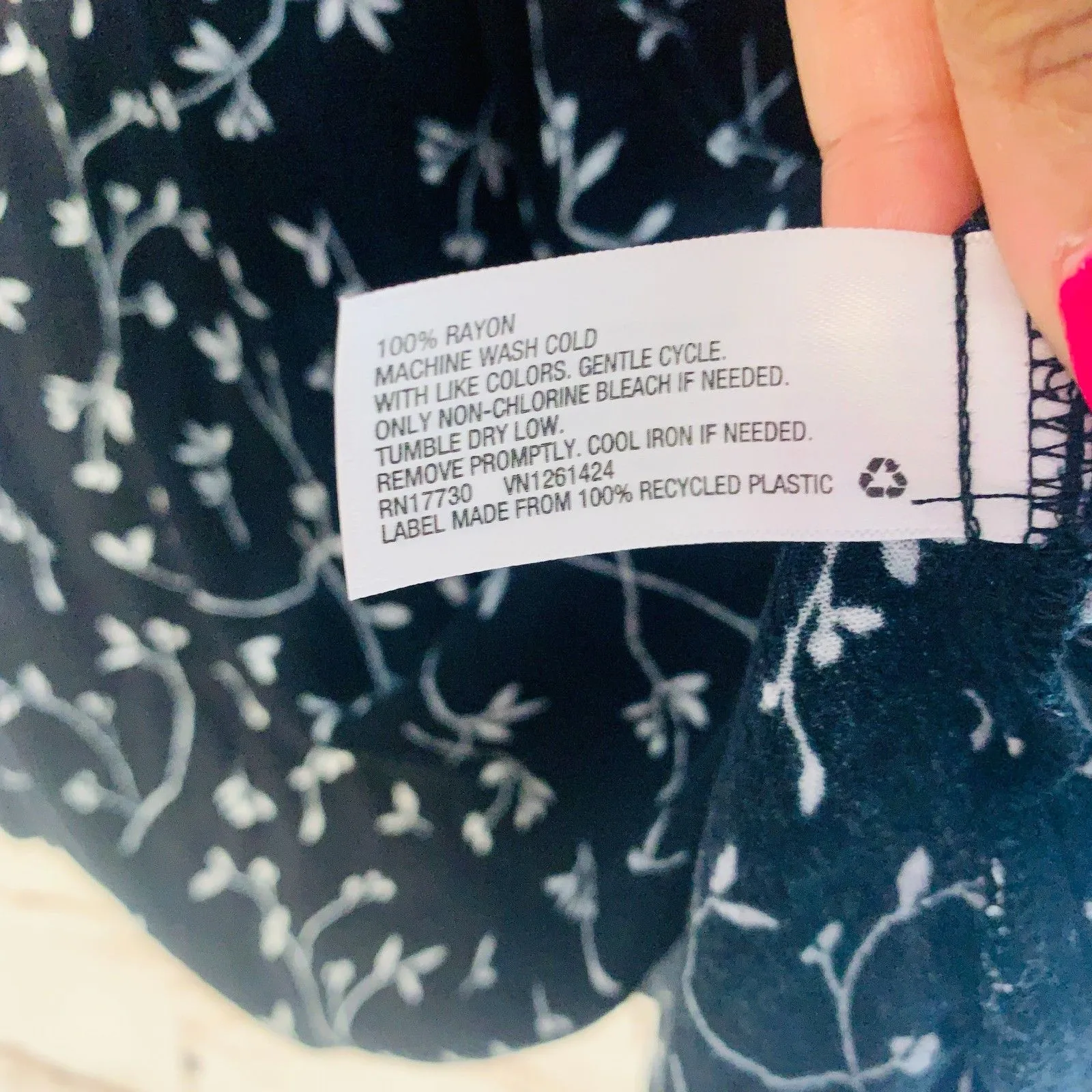 Universal Thread XXL Wrap Floral Tie Hem Long Sleeve Boho Cottagecore Blouse Top - Image 6