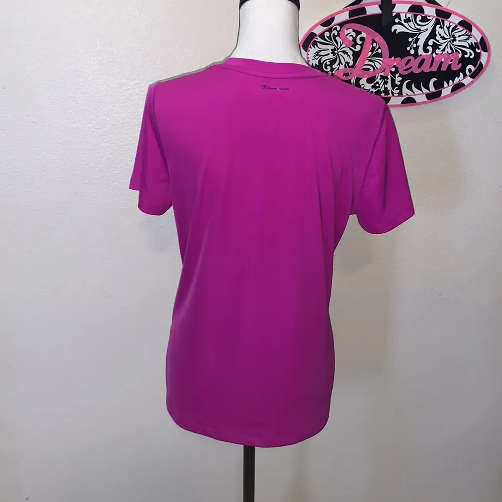 Champion  Powertrain vapor purple v-neck short sleeve athletic top - Image 4