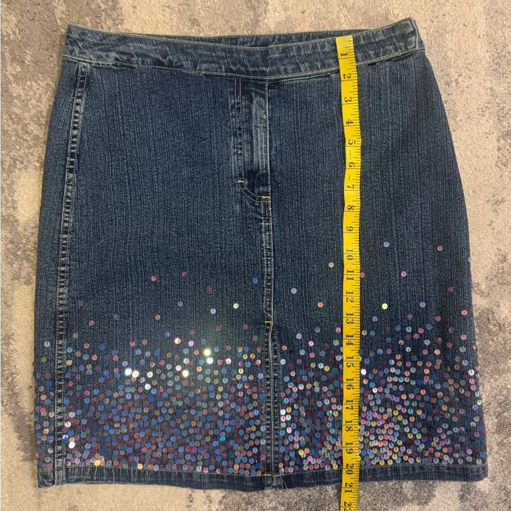 Women’s Vintage Jordache Mid Jean Skirt - Image 6