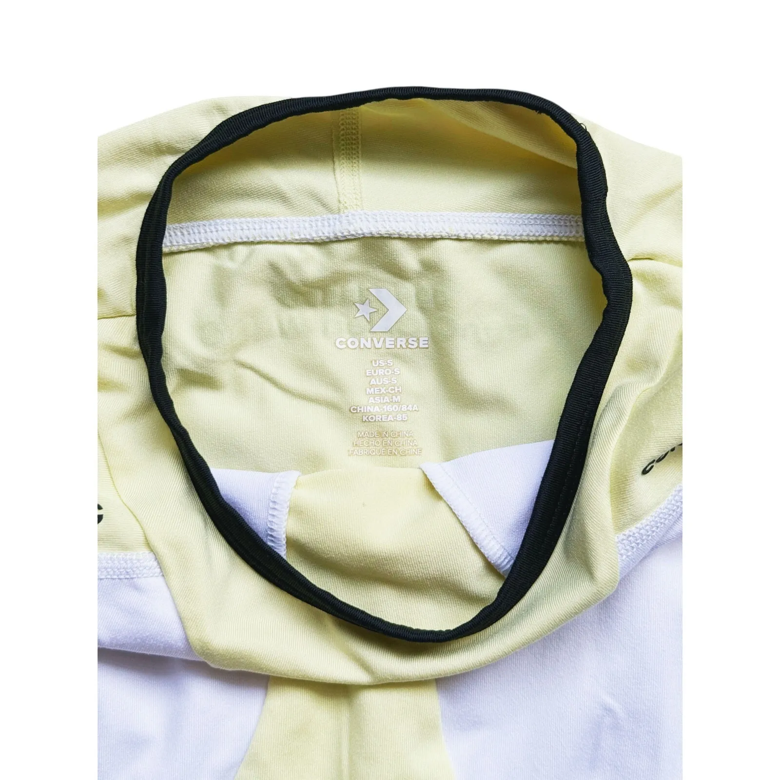 Converse x Feng Chen Wang Color-Block Bodysuit Small Pastel Yellow RARE Designer - Image 7