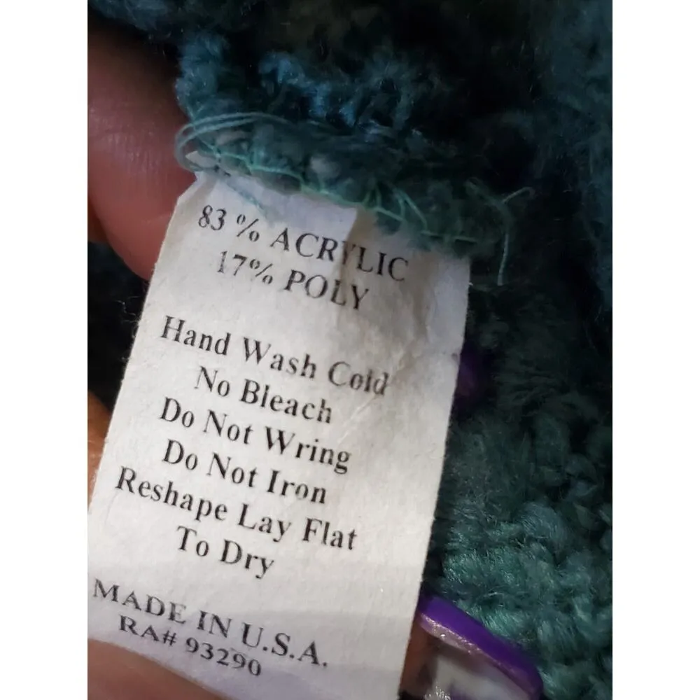 American Rag Women's Blue Acrylic Scoop Neck Long Sleeve Knit Sweater XS - Image 10