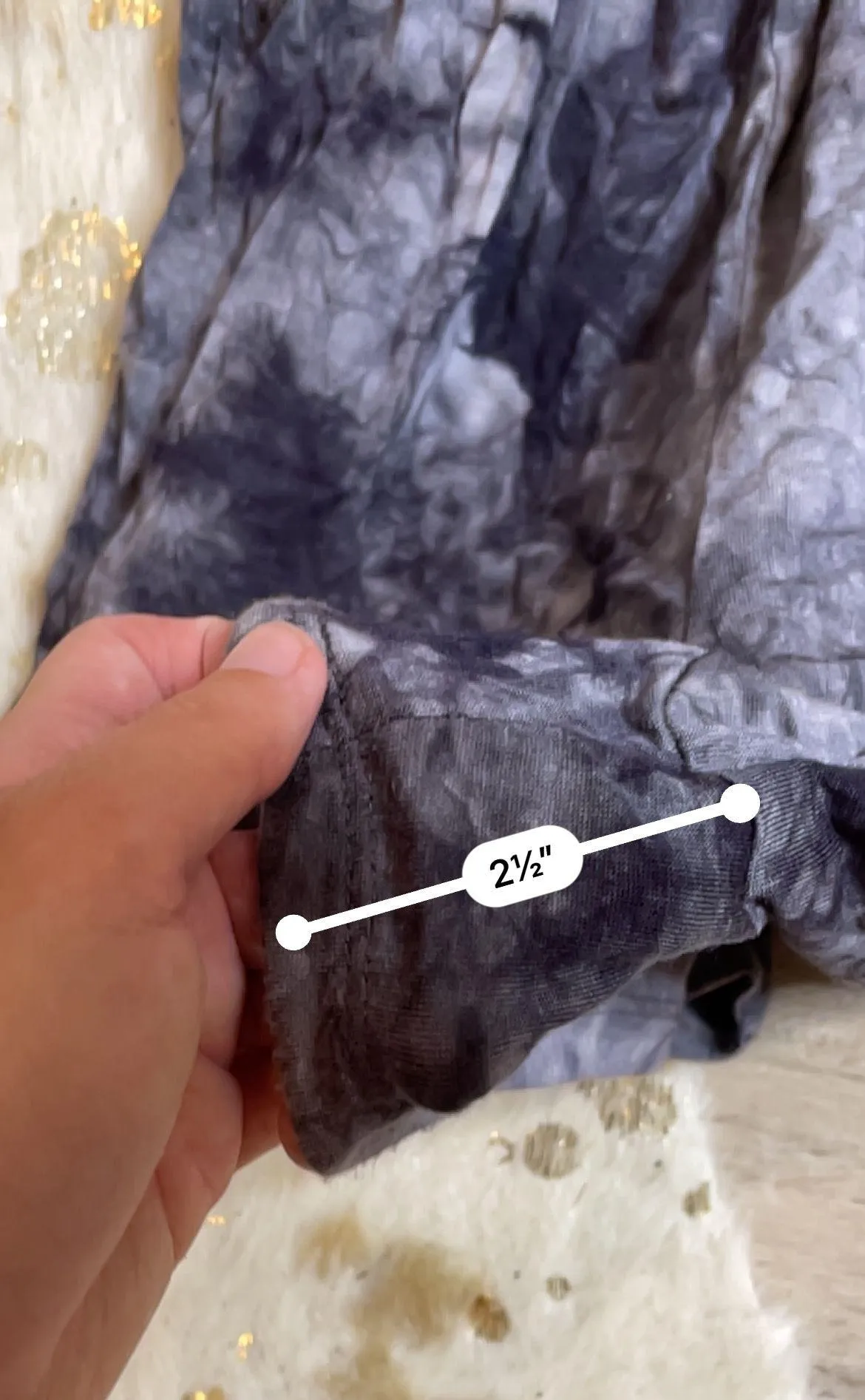 Navy Blue Tie Dye Romper - Image 3