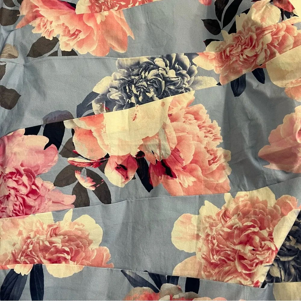 women’s size small floral ruched mini skirt purple pink periwinkle NWT - Image 5