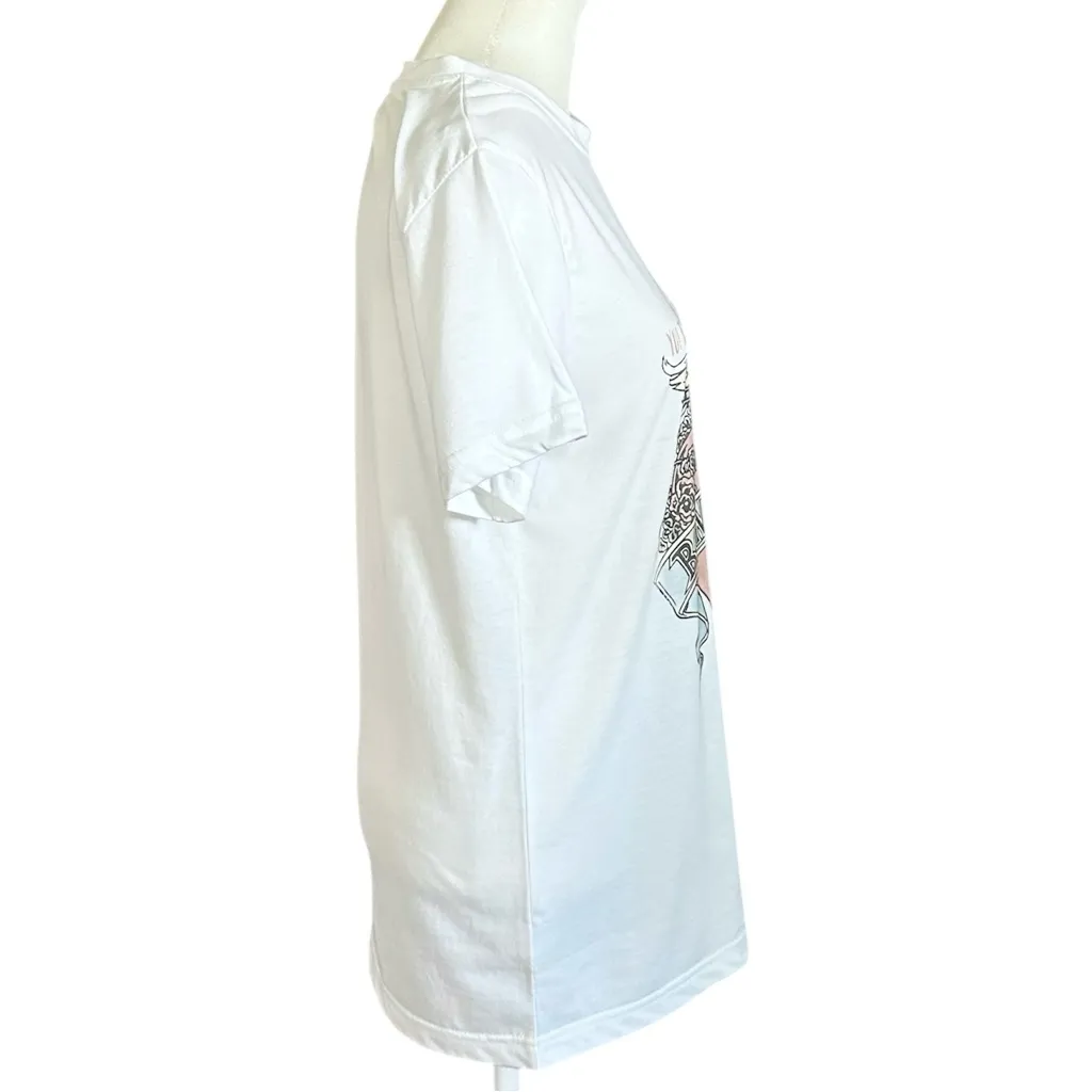 American Classics Bon Jovi Vintage Style Short Sleeve Band Tee White Size Small - Image 3