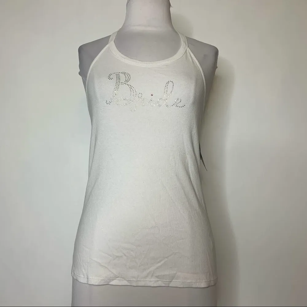 NWT Betsey Johnson Bride Lace T-Back Tank Top - Image 3