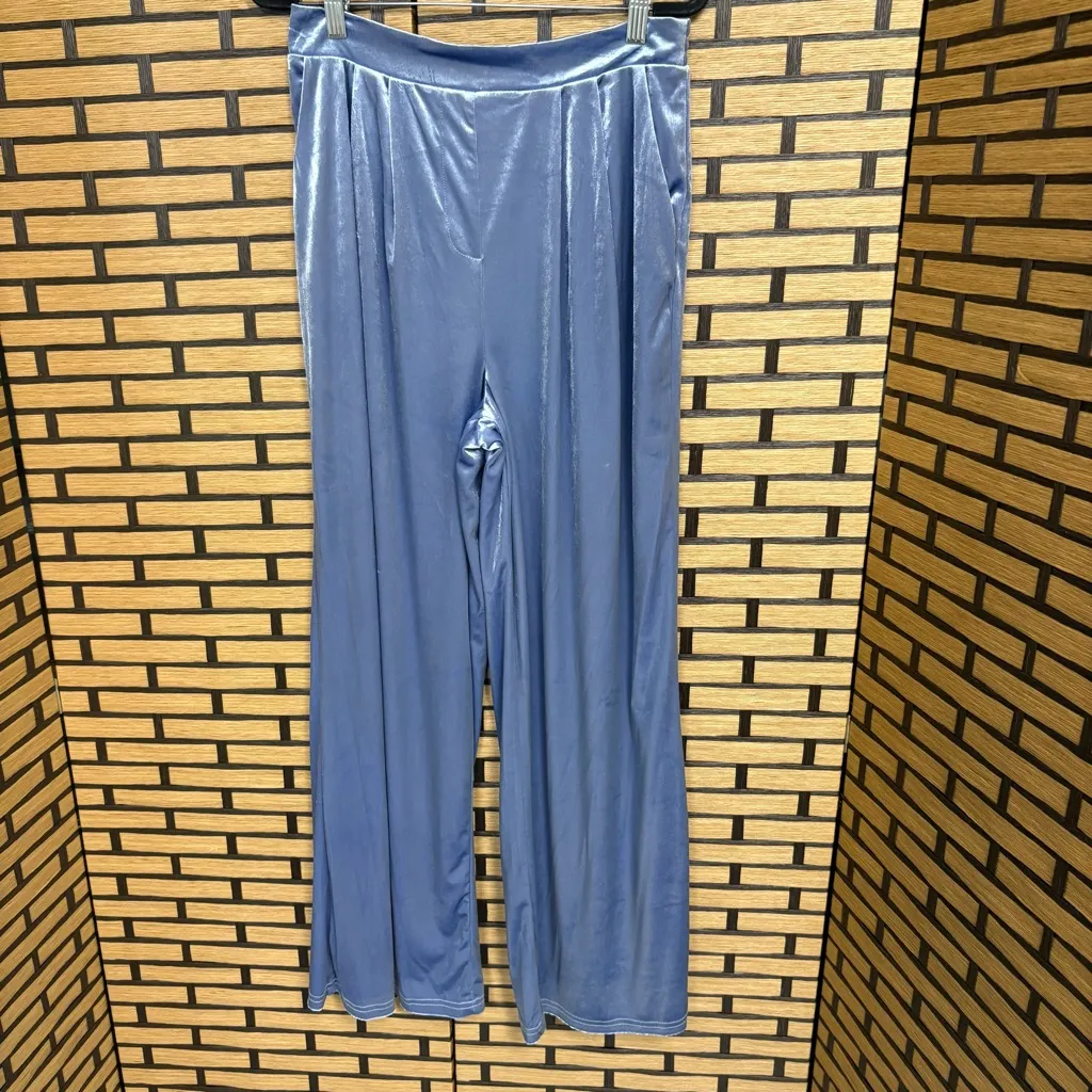 Christian LaCroix  Blue Velvet Pull On Pants‎ Size Medium - Image 2
