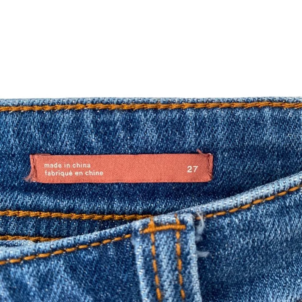 Pilcro Letterpress Anthropologie Embroidered Leg Jeans size 27 - Image 4