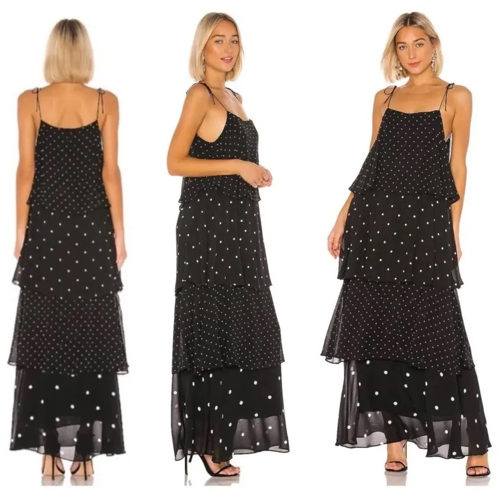 Anine Bing Revolve Daisy Maxi Dress, Black & White Size XS New w/Tag Retail $349 - Image 2