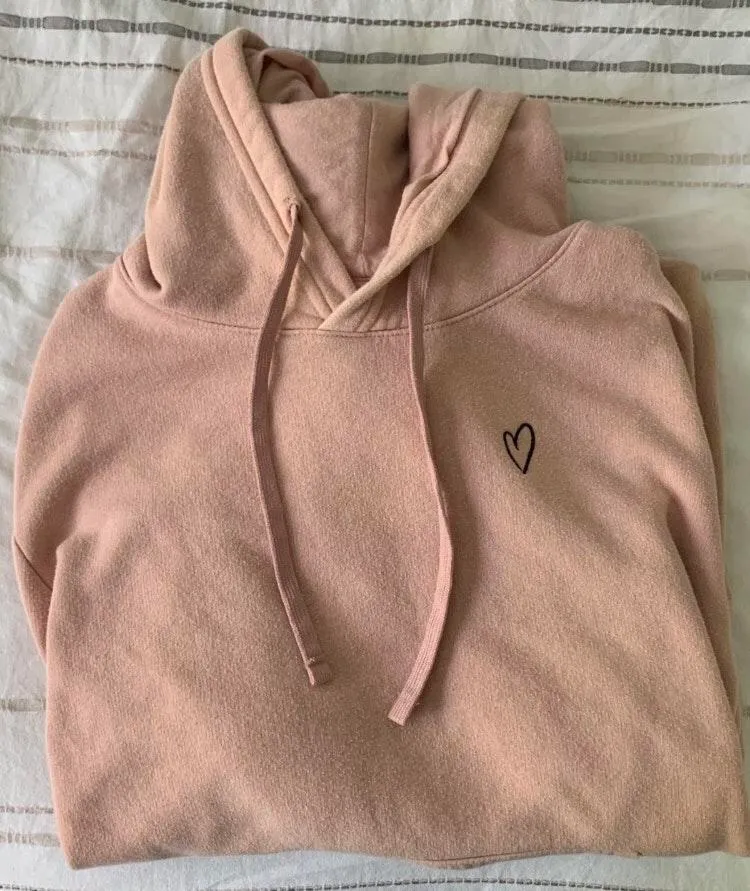 pink heart hoodie - Image 2