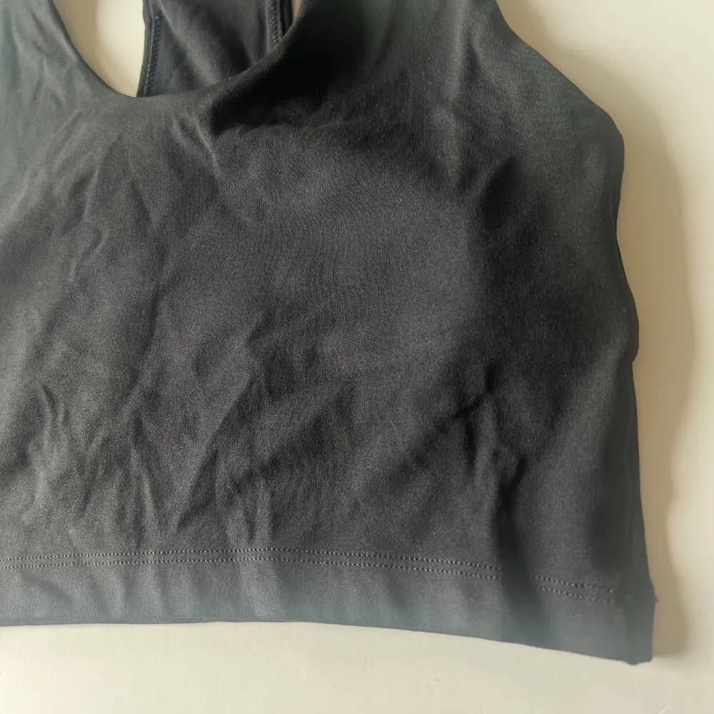 NWT Aerie Offline Real Me Recharge Racerback Longline Sports Bra Black Size XXS - Image 3