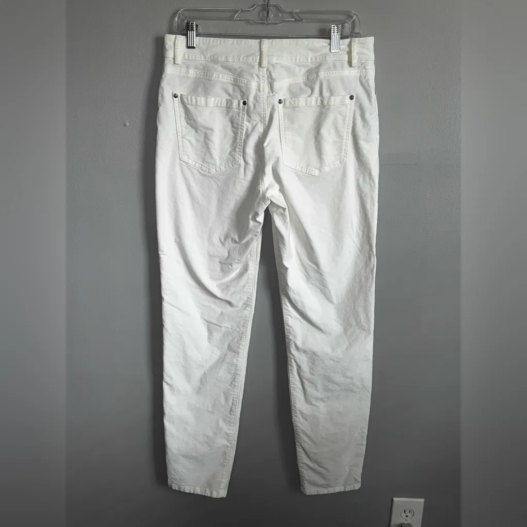 Peruvian Connection Women's Pants Cotton Blend White Size 10 EUC - Image 3
