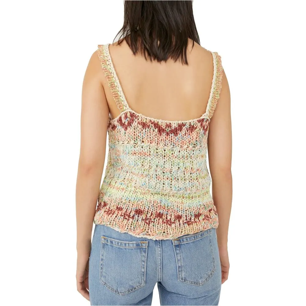 NEW Free People Palmetto Cotton Blend Candied Dream Knit Tank Top Sz Extra Small - Image 11
