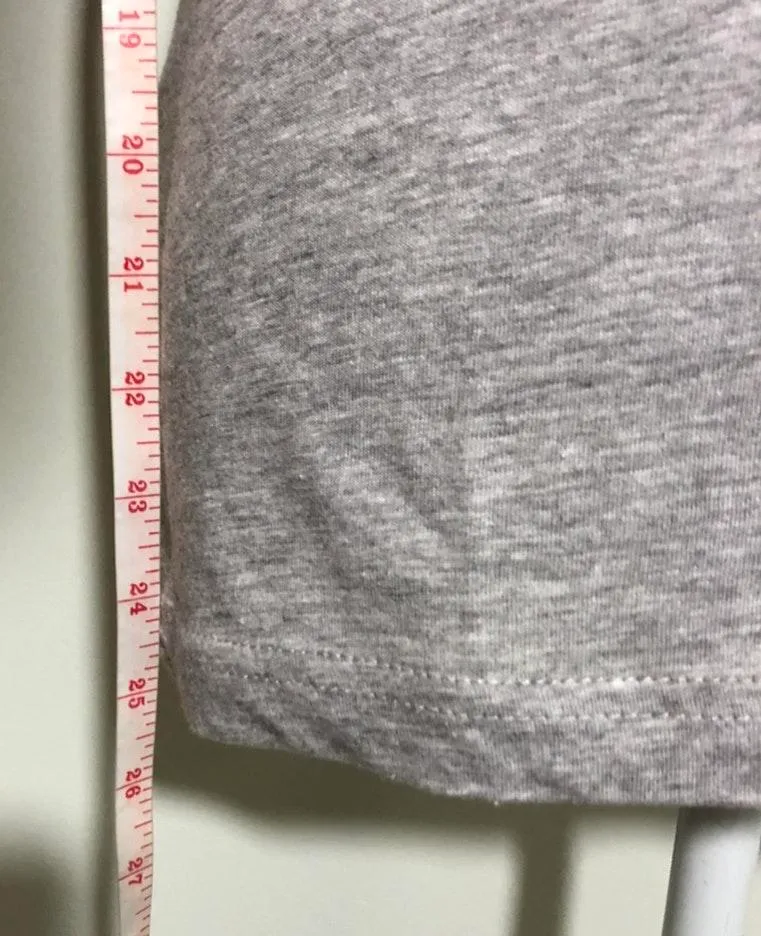 NWOT Temple University Owls V Neck Tee T Shirt Top Heather Gray  - Image 4