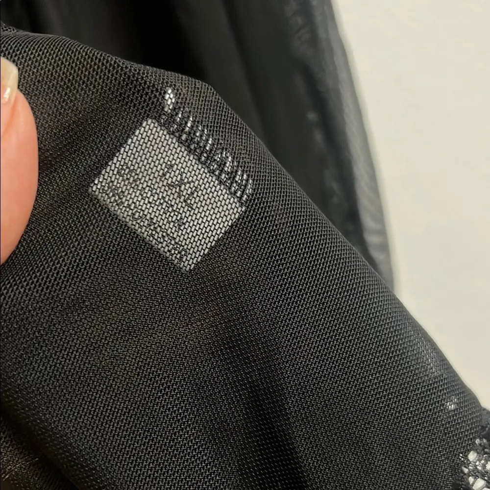 Women's Lingerie black Babydoll Lace Split Cup Size XL - Image 6