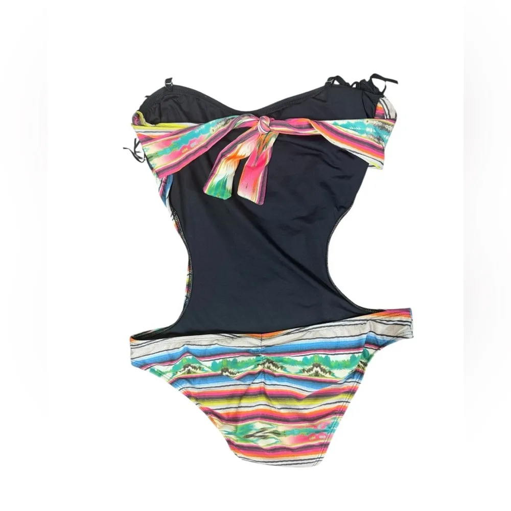 L Space Cozumel Free Love Bandeau Monokini One Piece Swimsuit Sz 8 - Image 8
