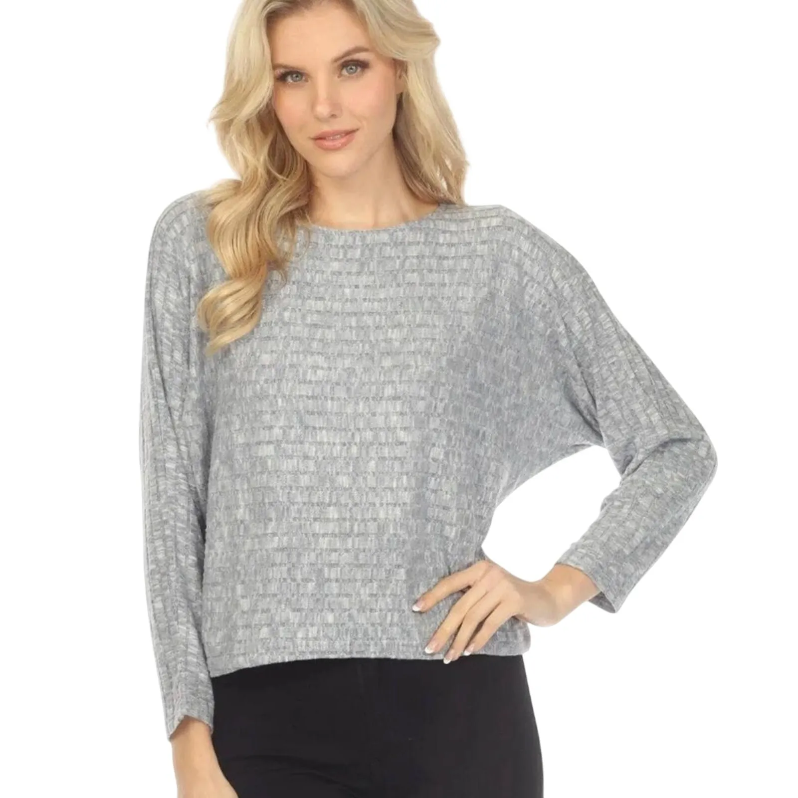 CALME BY JOHNNY WAS Dolman Sleeve Cozy Top, Size M, New with Tag MSRP $138 - Image 3