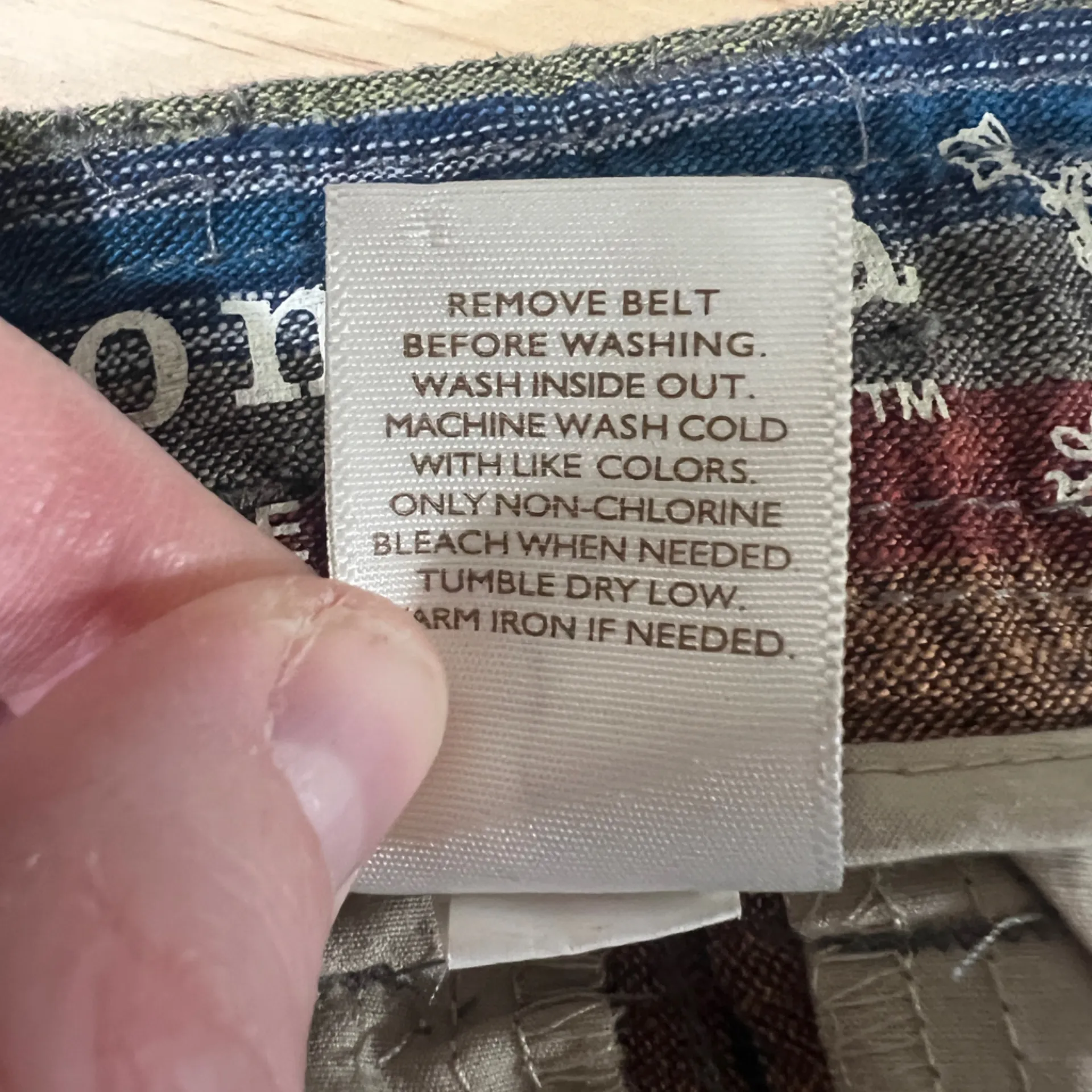 Sonoma Multi Color Linen/Cotton Blend Shorts - missing belt -‎ sz 6 - Image 5