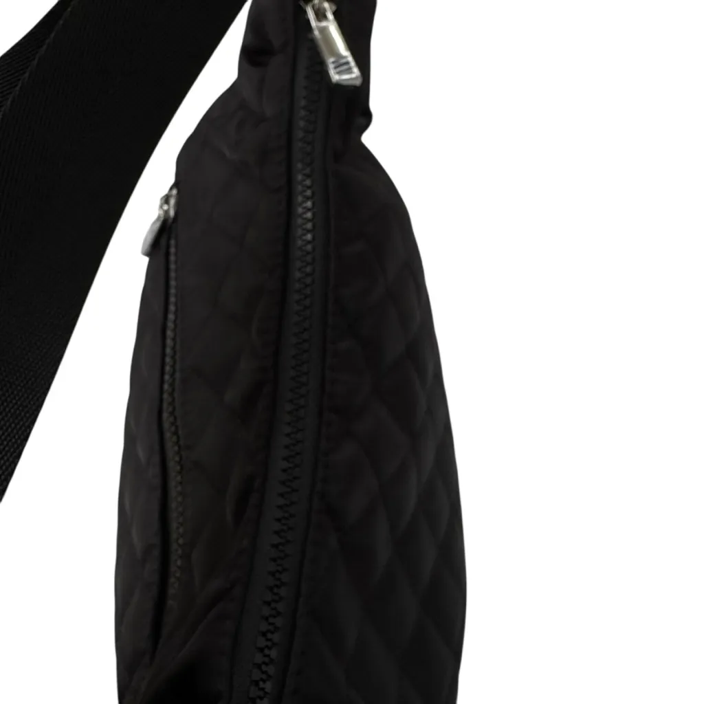 NEW Sondra Roberts Squared Convertible Quilted Nylon Tote Backpack in Black - Image 12