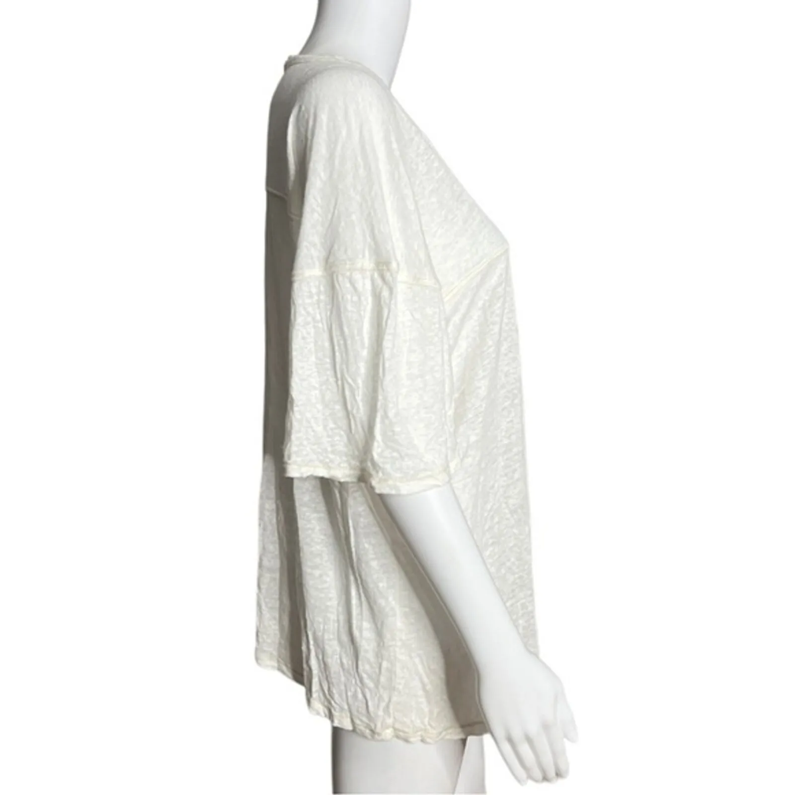 Aritzia Wilfred Free Shirt‎ Womens Small White 100% Linen Neutral Minimalist - Image 2