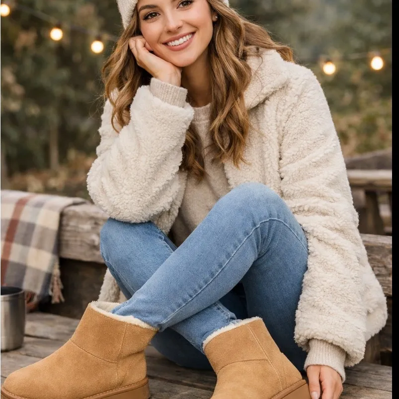 Universal Threads Universal Thread Target Tan Microsuede Ankle Boots | Memory Foam | Size 9 - Image 5