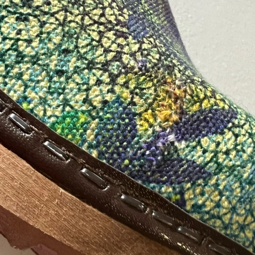 Sanita Pro Nuna Clogs Ethnic Print Multi Color Green Size 7 - Image 7