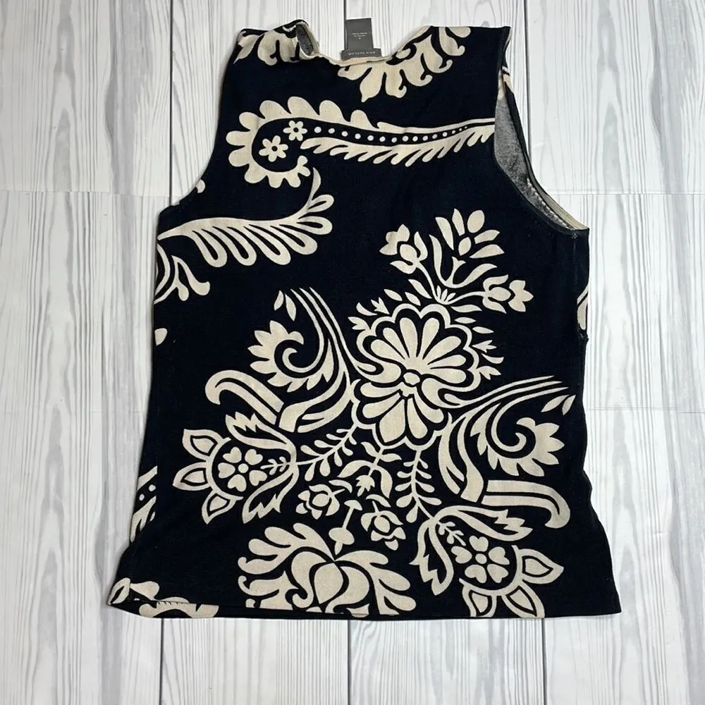 Y2K vintage Ann Taylor Floral Surplus sweater Tank Size Small - Image 6