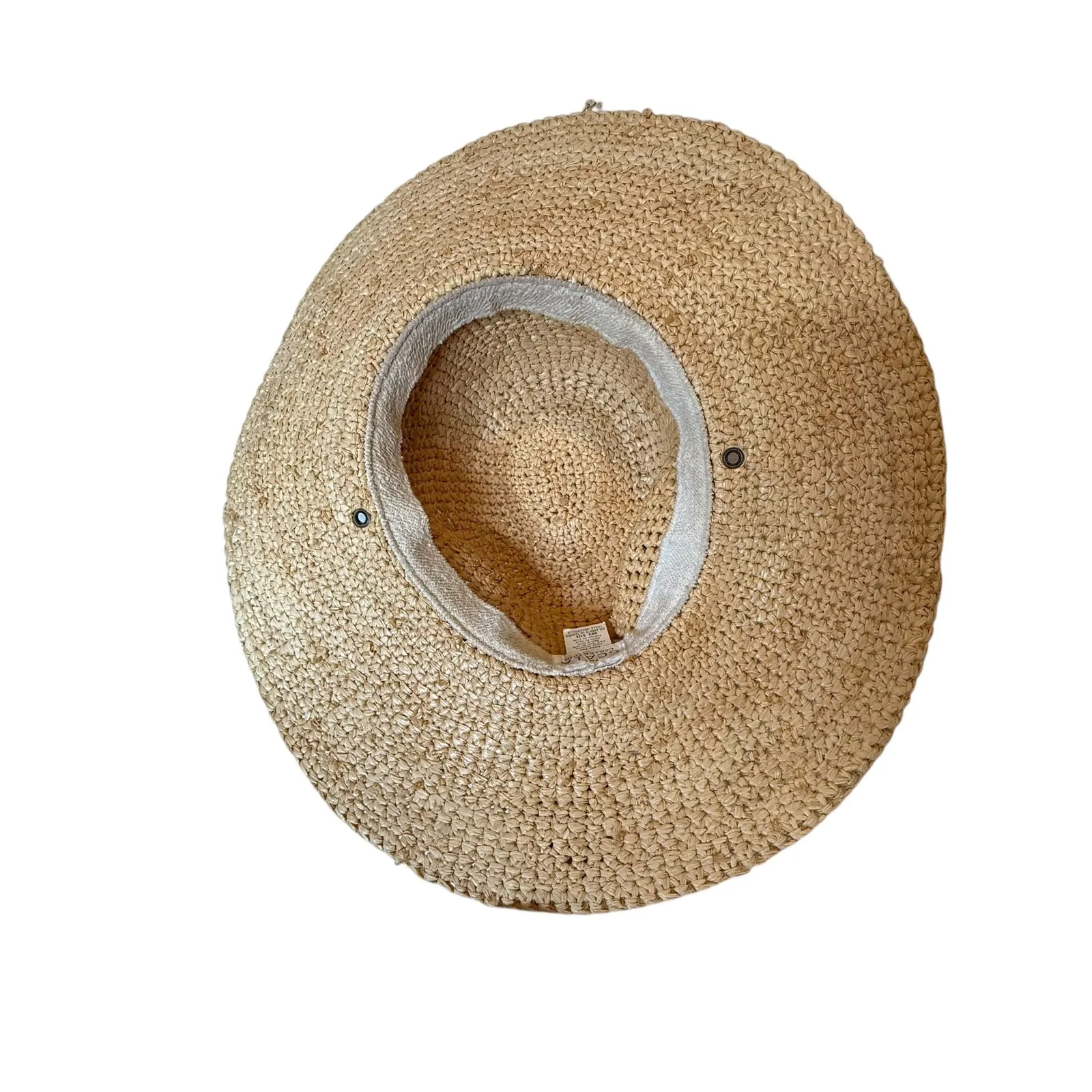 Scala Collection Natural Fiber Straw Hat Wide Brim Sun Hat Tan - Image 4