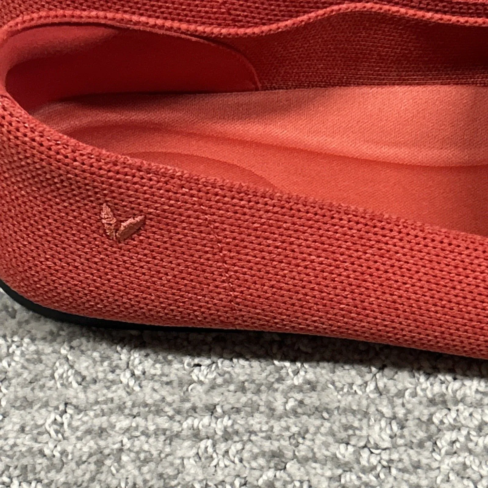 Vivaia Audrey Loafers Womens 7.5 Knit Red Dachshund Round Toe EU 38.5 New - Image 5