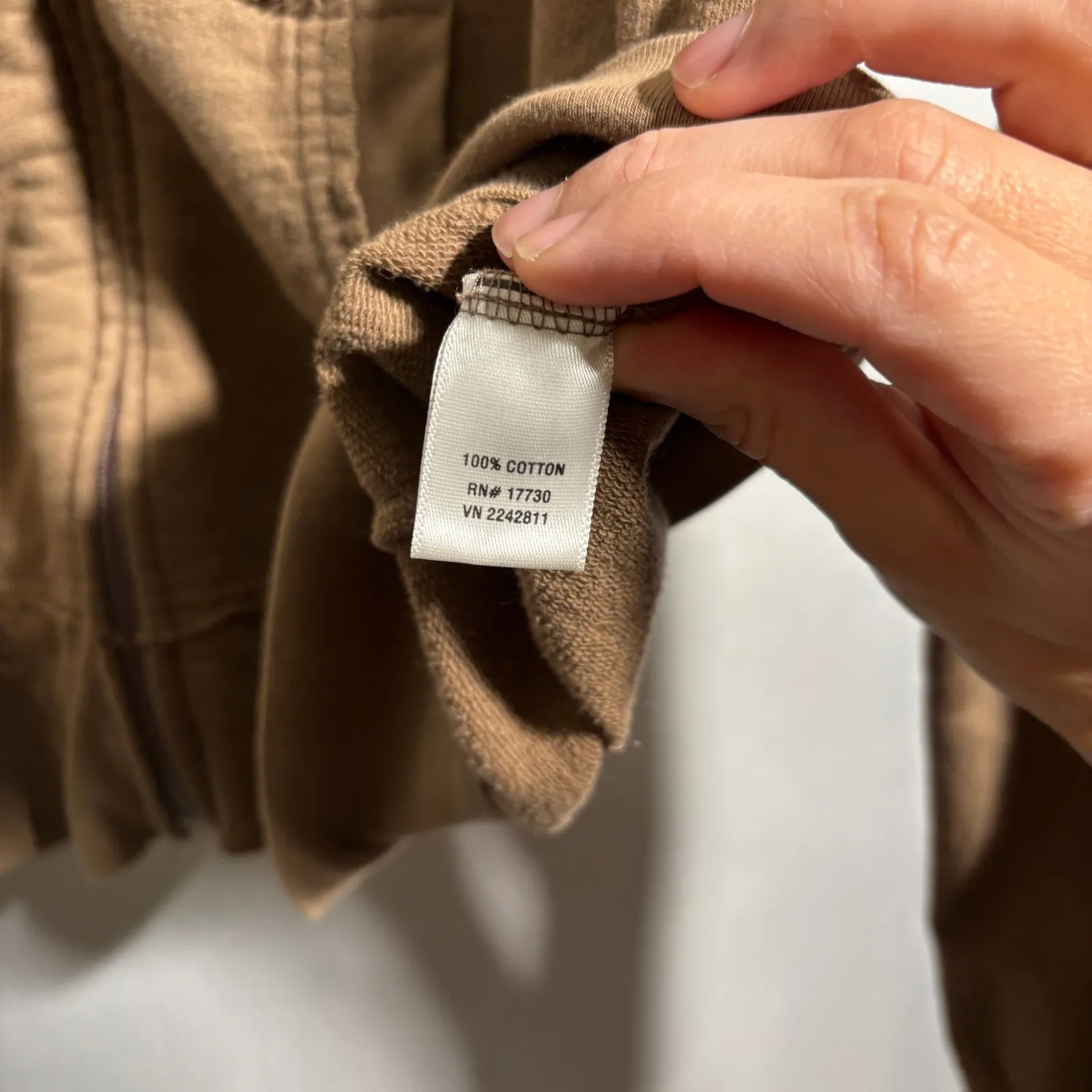 VTG Y2K‎ Mossimo Womens L Brown Full Zip Hoodie Jacket Studded Fleur De Lis 00s Size L - Image 5