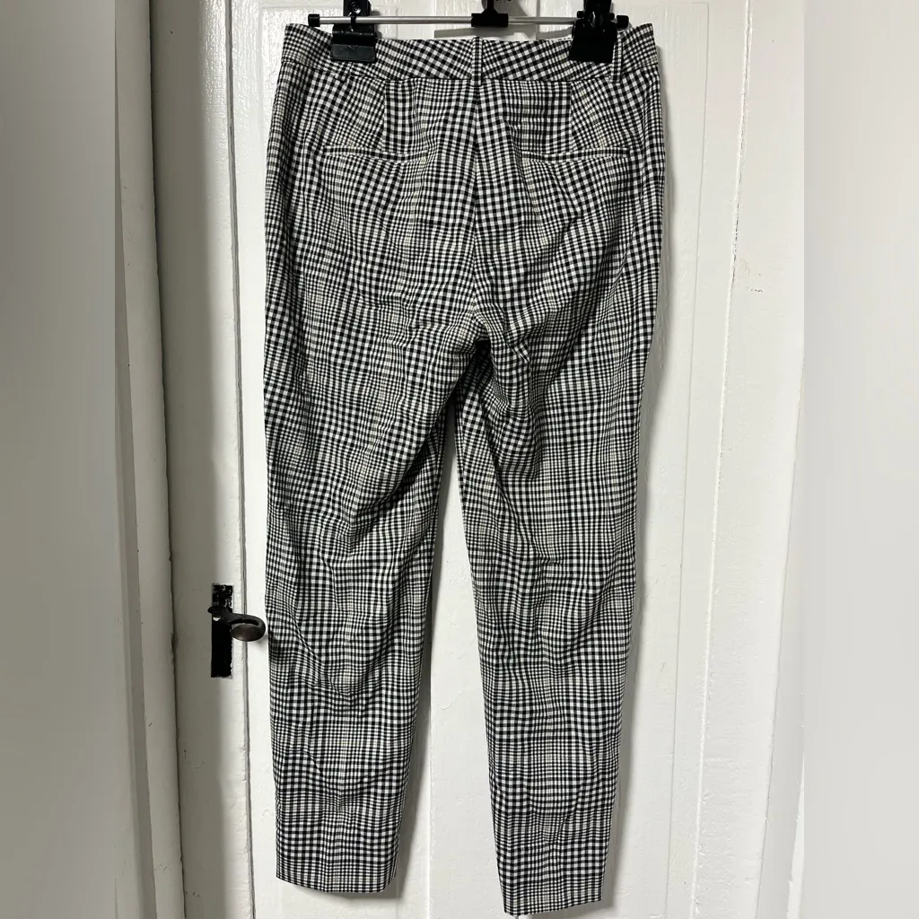 M.M. LaFleur Mejia Pant wool blend Plaid Sharkskin straight leg trouser pant 6 - Image 4