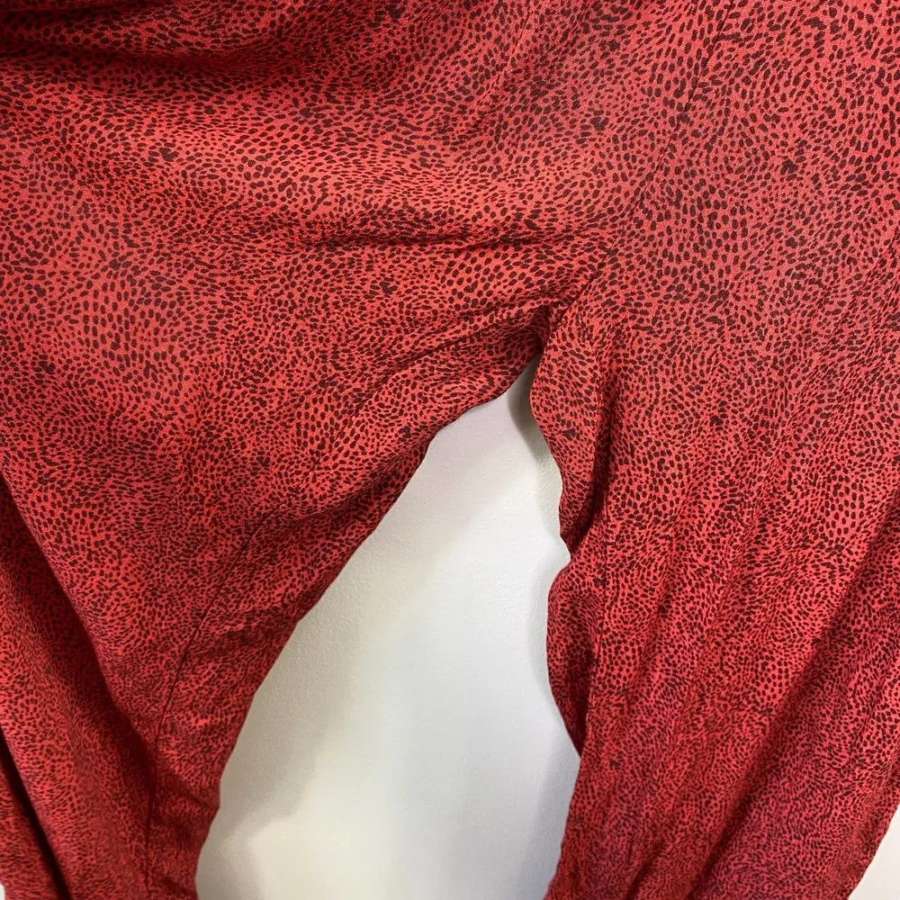 Circle of Trust Lesley Red Floral Print Sleeveless Jumpsuit Women's Size Small S - Image 6