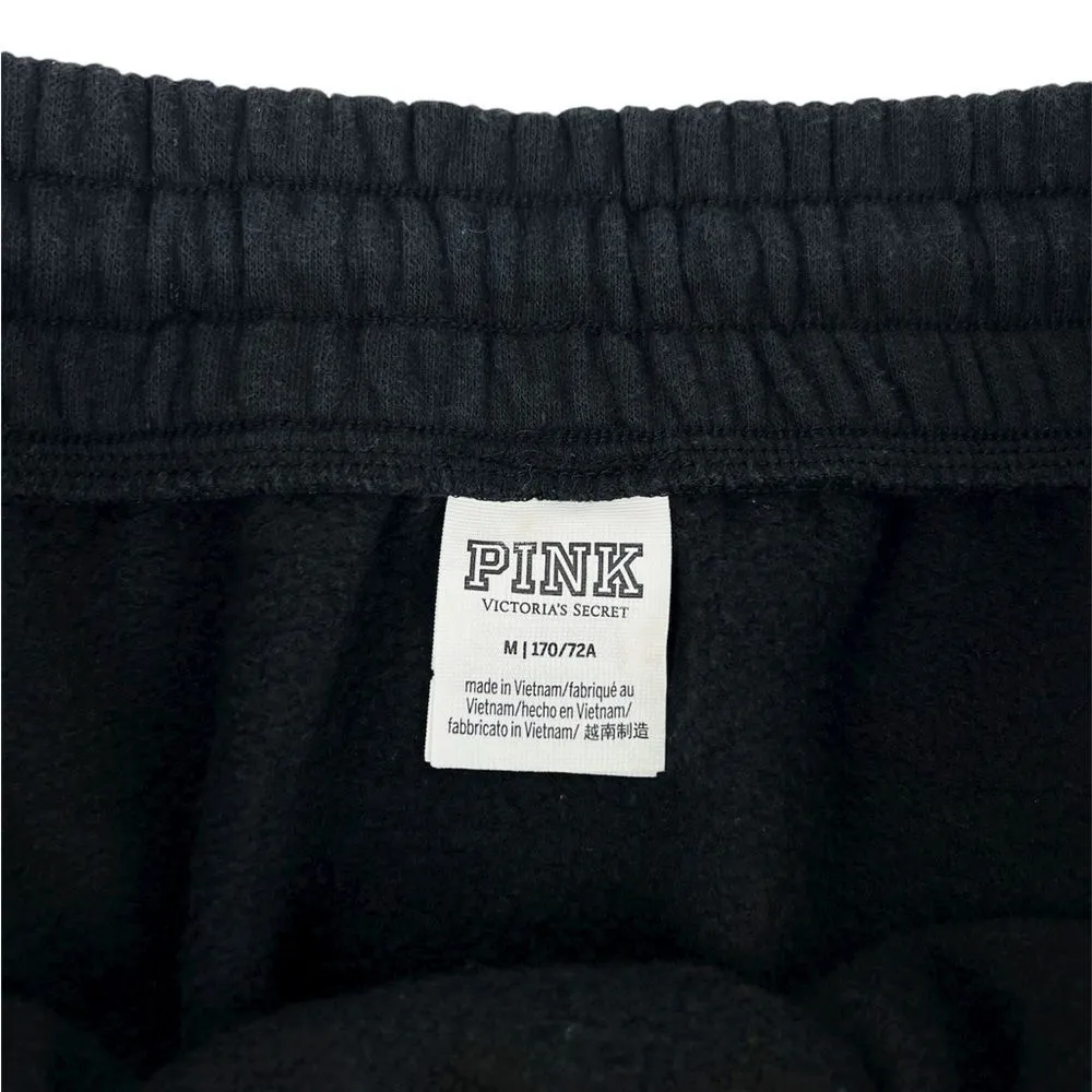 Victoria’s Secret PINK Solid‎ Black Thick Cotton Mini Skirt Size Medium - Image 5