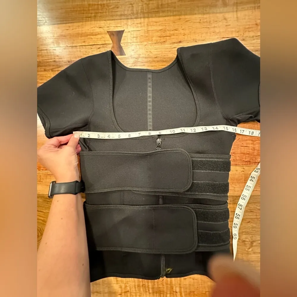 EUC Nebility Womens' Sauna Sweat Vest Weight Loss Workout Waist Trainer Black Size M - Image 8