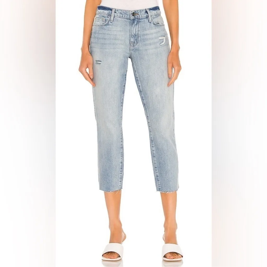 Frame Women’s Le Garcon Crop Midrise Jeans Clash Ligjt Wash Cropped Jeans 25 - Image 10