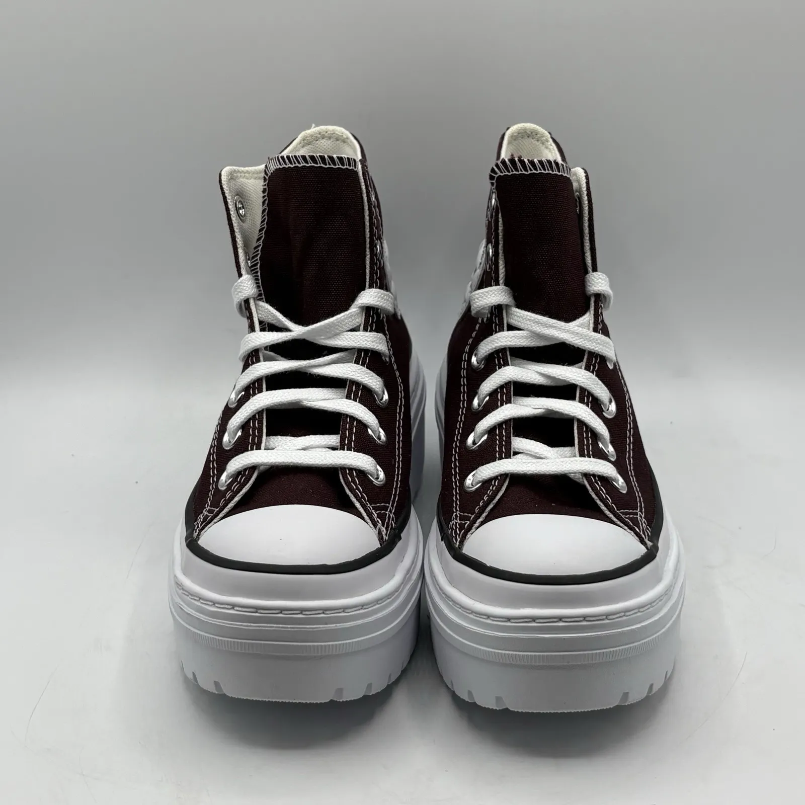 Converse Women's Chuck Taylor All Star Lugged Heel Platform Shoes Burgundy 6.5 - Image 3