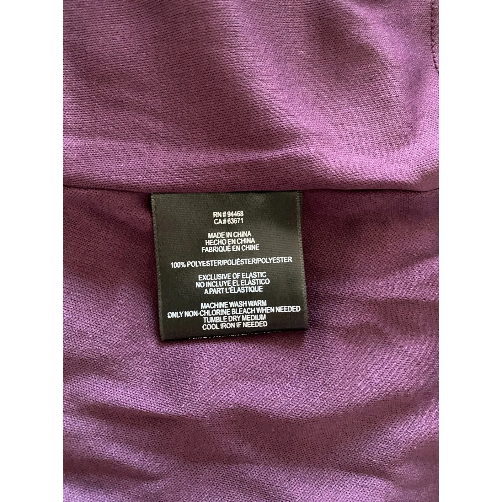 BCBG Paris Womens Tiered Mini Dress Balloon Sleeves Smocked Waist Chic Sz L Purple Size L - Image 15