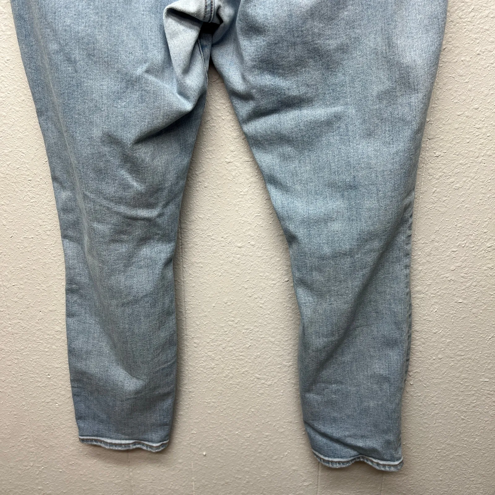 Abercrombie & Fitch The Supper Skinny Ankle High Rise Distressed Womens Jeans 34 - Image 9