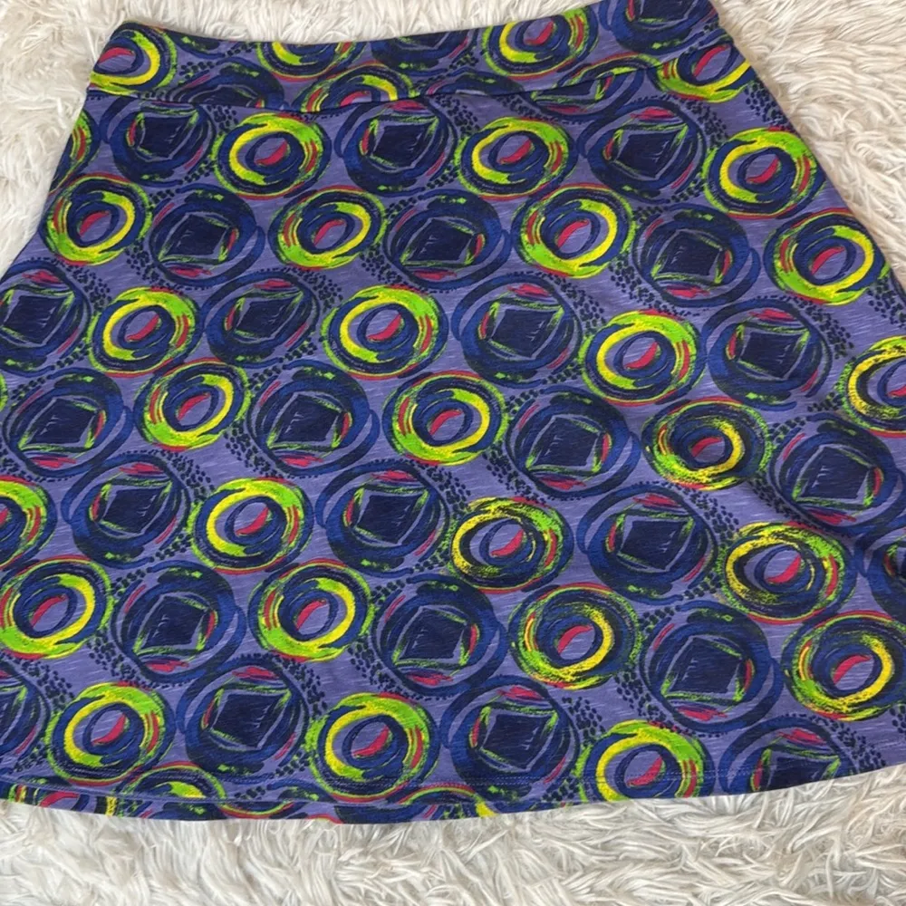 REI Skirt Womens Size Mediu Aldervale Knit Active Blue Multi Color Chambray MED - Image 6