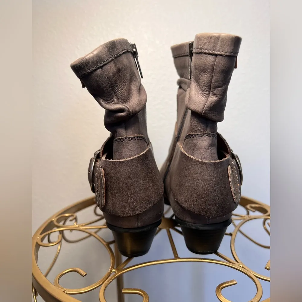 Pikolinos NWOB Moto Gray Distressed Booties Size 6.5-7 - Image 7
