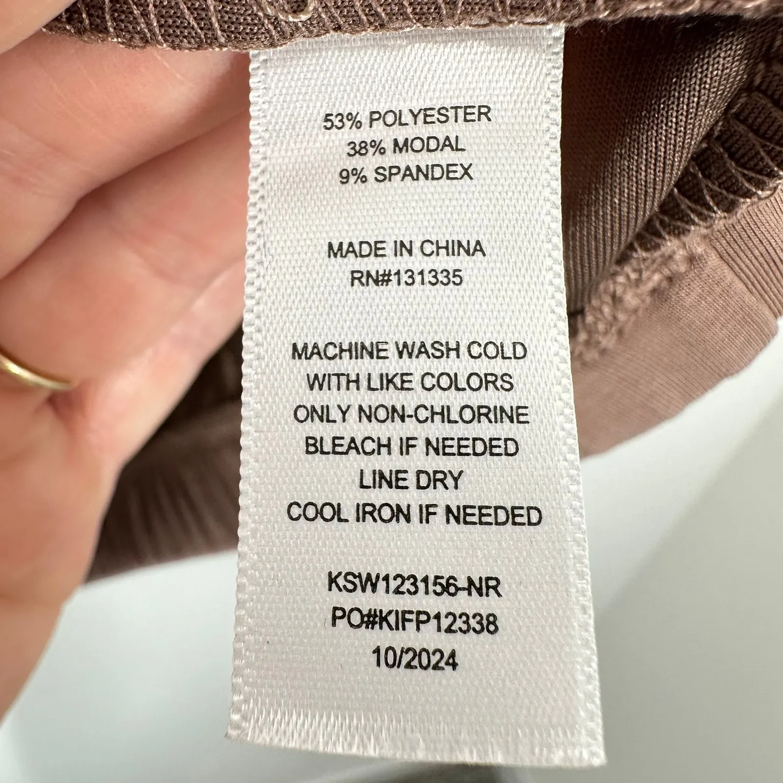 Urban Social Womens Brown Pullover Sweatshirt Collar 1/2 Zip Small Gym Lounge - Image 4